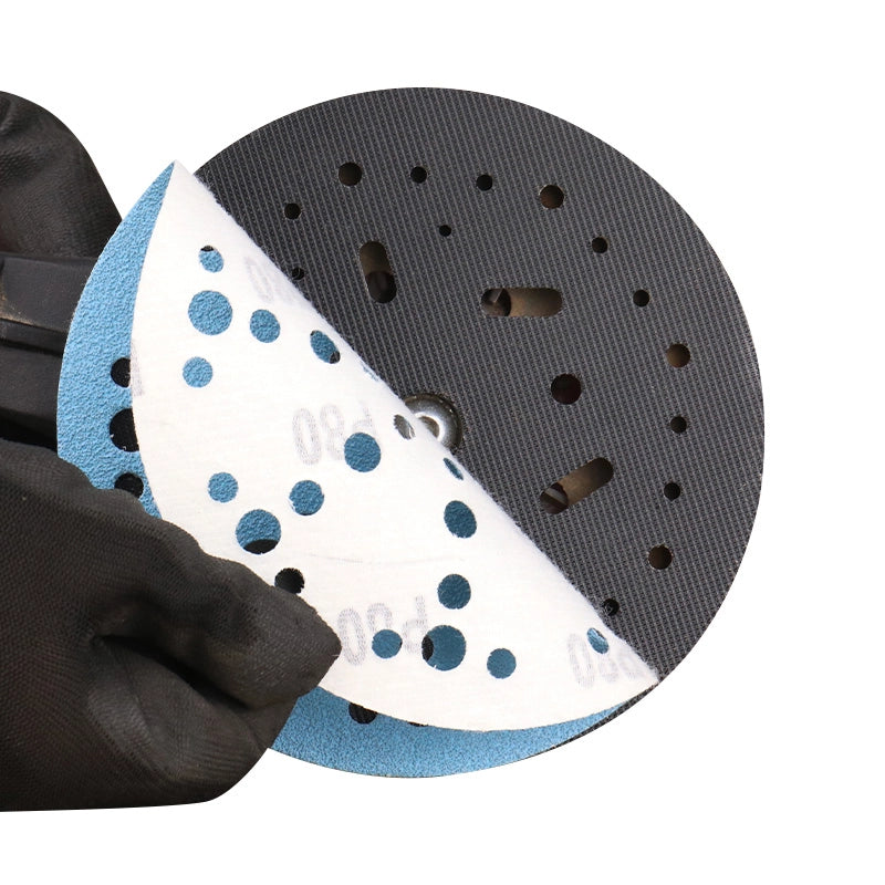 150mm ceramic sanding discs 50 pcs with multi‑hole pattern for car, wood and metal finishing