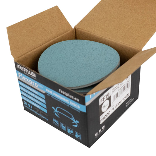 FlexPro 6 inch Velcro foam discs 15 pack for fine finishing and polishing