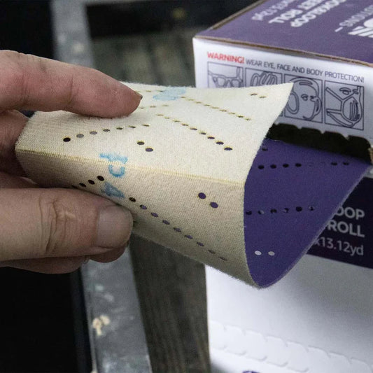 Sanding Sheet Roll 2.75“x13' PURO Ceramic Velcro Multi-Hole F737 - 1 Roll