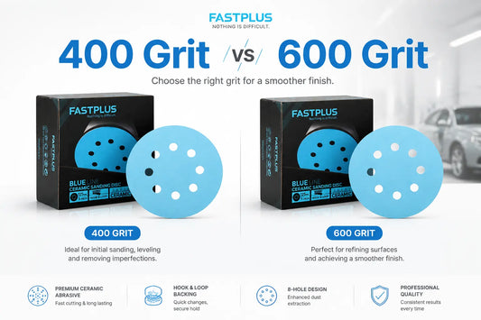 400 Grit vs 600 Grit Sandpaper Discs by Fastplus.us
