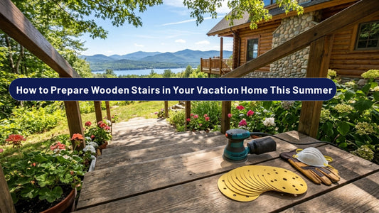 How to sand and refinish wooden stairs in a vacation home — FastPlus Abrasives USA guide