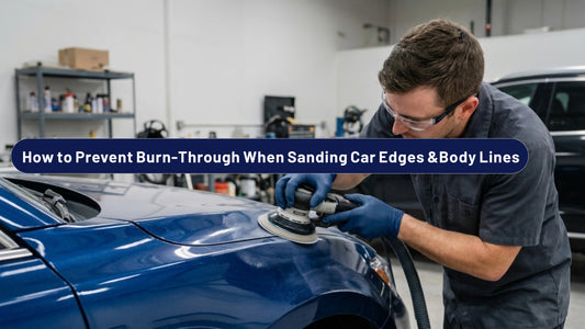 How to prevent burn-through when sanding car edges and body lines — FastPlus Abrasives USA pro guide