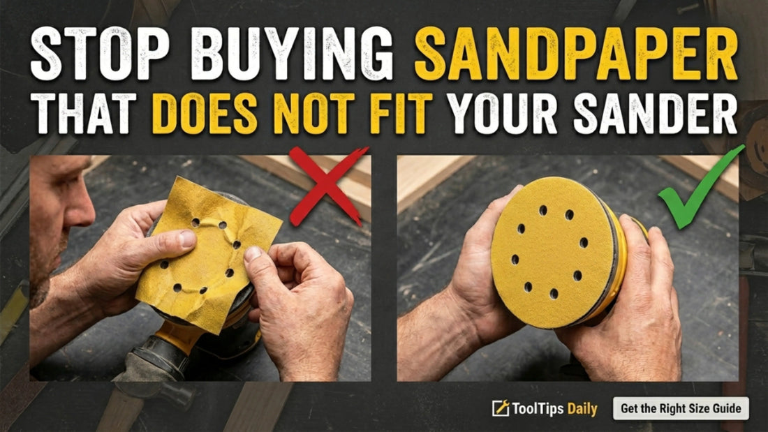Stop Buying Sandpaper That Does Not Fit Your Sander