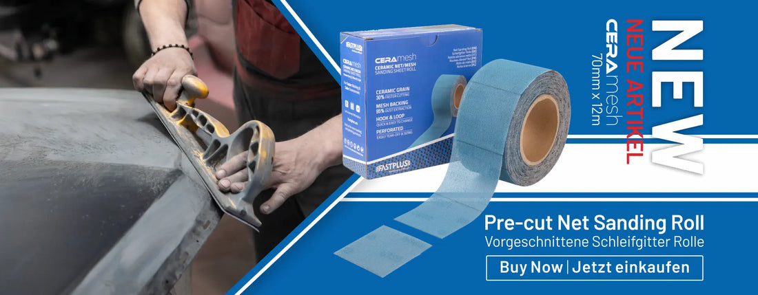 Automotive sandpaper grit guide for car refinishing – FastPlus sanding discs and sheets