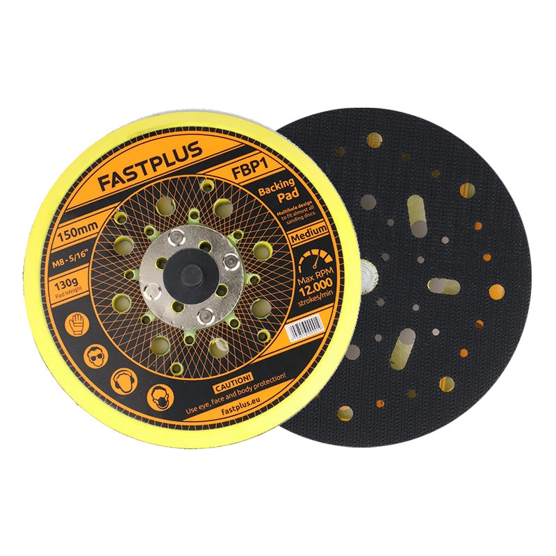 6 inch hook and loop backing pad for sanding discs
