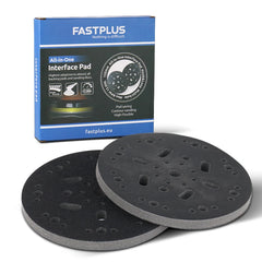 6 Inch Interface Pad, All-in-One Multi-Hole 7/16 in. Thick Hook and Loop Pad 2-Pack