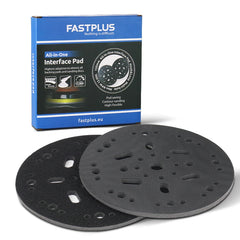 6 Inch Interface Pad, All-in-One Multi-Hole 1/4 in. Thick Hook and Loop Pad 2-Pack