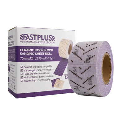 Sanding Sheet Roll 2.75" x 13' PURO Ceramic Velcro Multi-Hole - 1 Roll