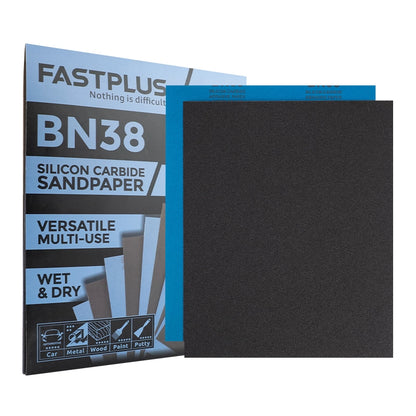 BN38 silicon carbide wet and dry sandpaper 10 pack sheets for automotive and wood finishing

