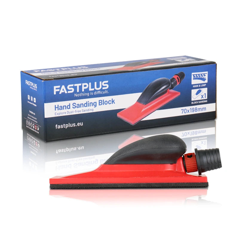 FASTPLUS Sanding Block Hand Sander 2.8" x 7.8" Sanding Block 1-Pack