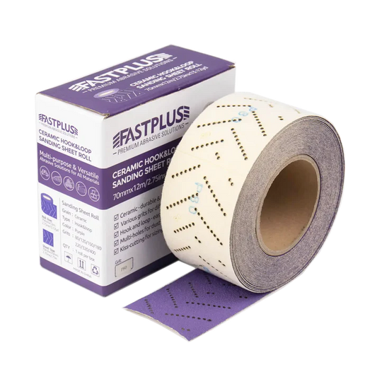 Sanding Sheet Roll  2.75“x13' PURO Ceramic Velcro Multi-Hole F737 - 1 Roll