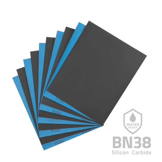 SiC Wet Dry Sandpaper 9x11 Inch Waterproof BN38 - 10pcs