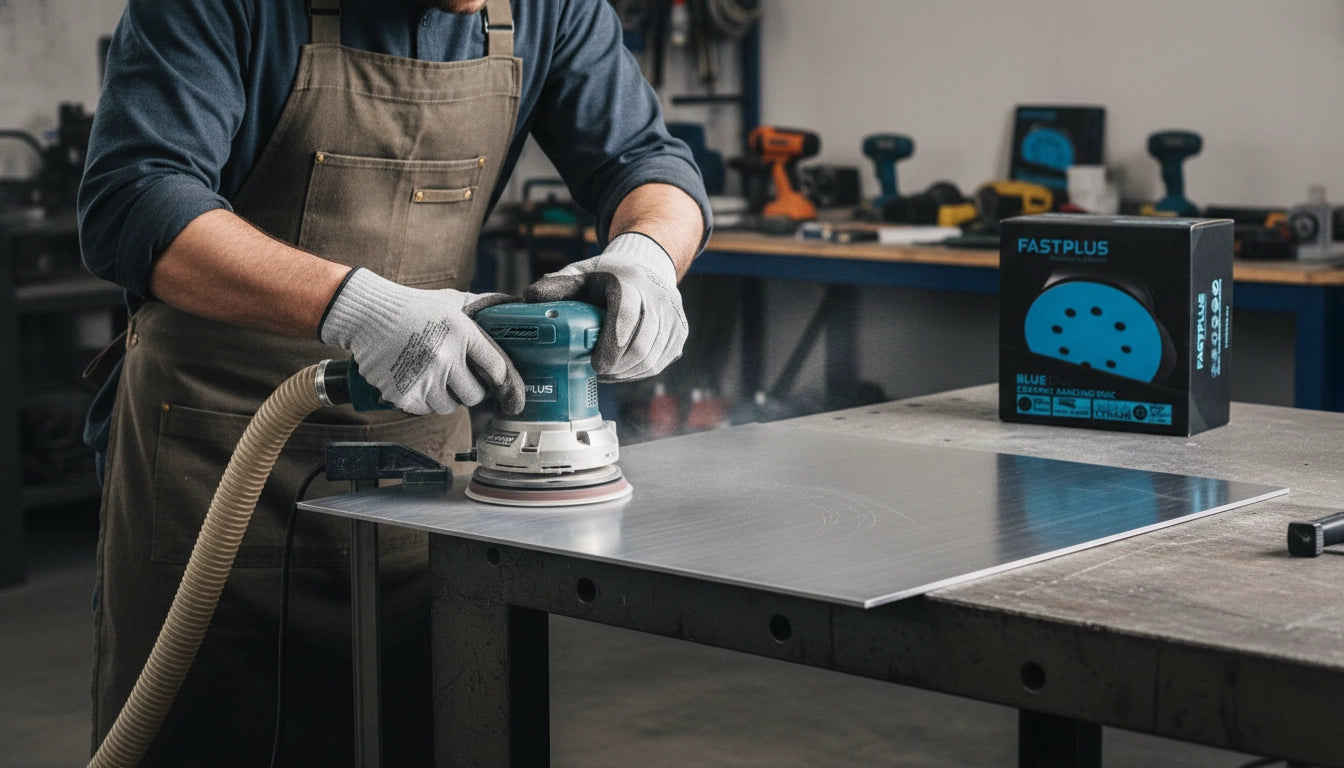 fastplus blue sanding disc for metal