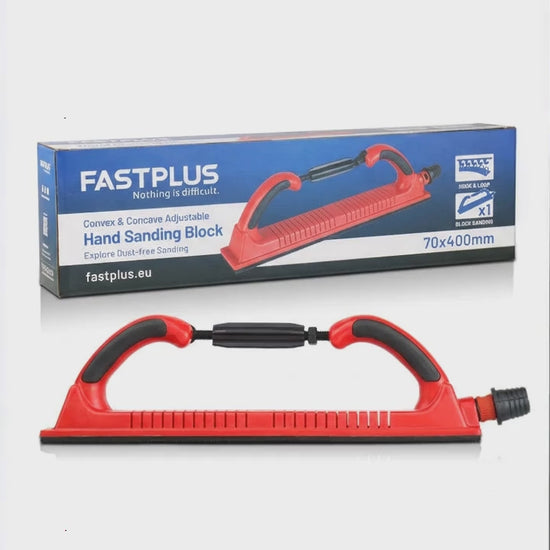 3D video of convex concave adjustable hand sanding block from fastplus.us