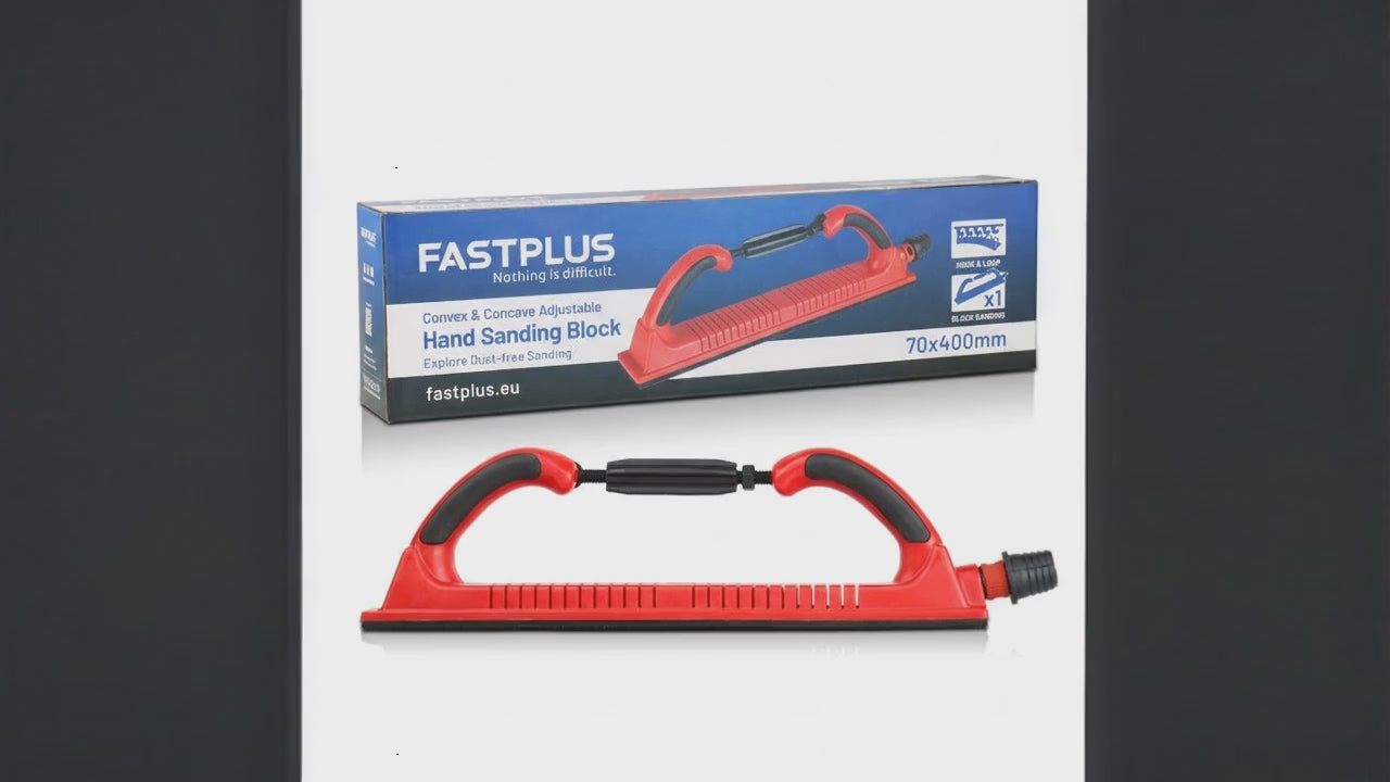 3D video of convex concave adjustable hand sanding block from fastplus.us
